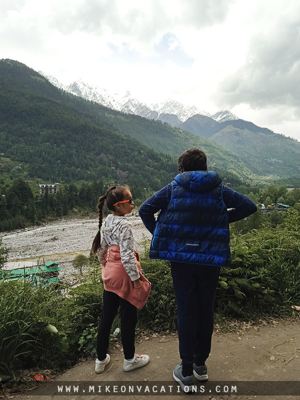 Family hiking Himalayas with kids Manali budget travel nature activities children