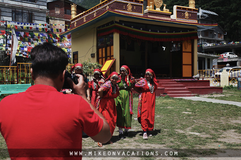 Traditional Himachali costumes tourists Manali culture kids