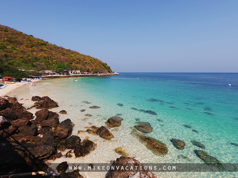 Sangwan Beach – best Koh Larn beach for families Sangwan Beach on Koh Larn with clear turquoise water