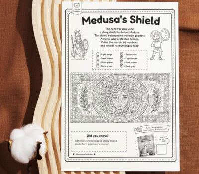 Free Medusa Color by Number Istanbul Activity