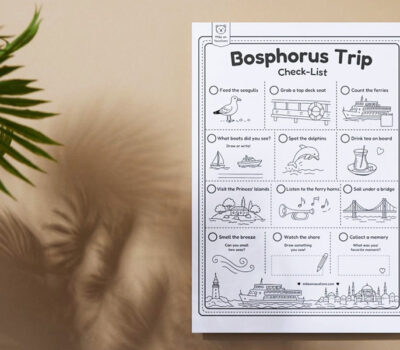 Free Bosphorus trip Checklist for kids by MikeOnVacations